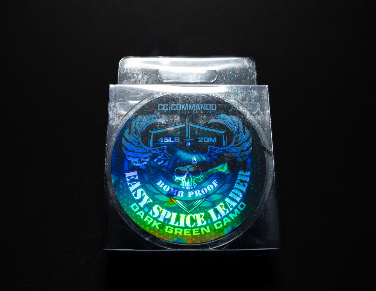Bomb Proof, Easy Splice Leader 45lb 20m Dark Green Camo
