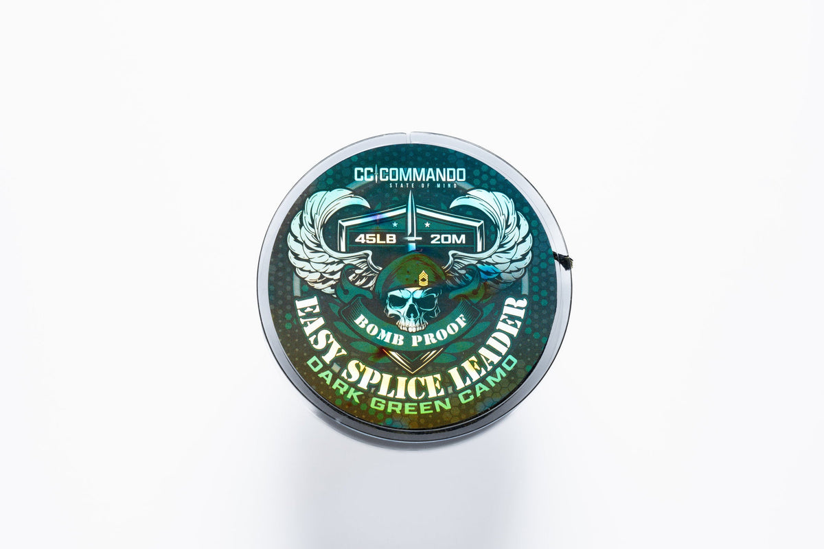 Bomb Proof, Easy Splice Leader 45lb 20m Dark Green Camo