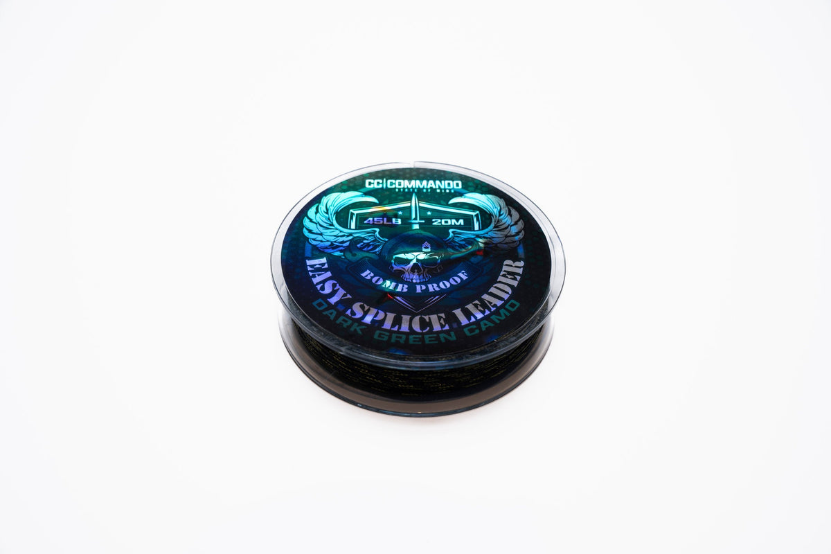 Bomb Proof, Easy Splice Leader 45lb 20m Dark Green Camo