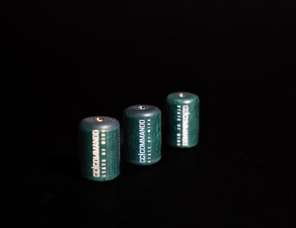 Commando Tackle Logo Handmade Resin Bobbins – Set of 3
