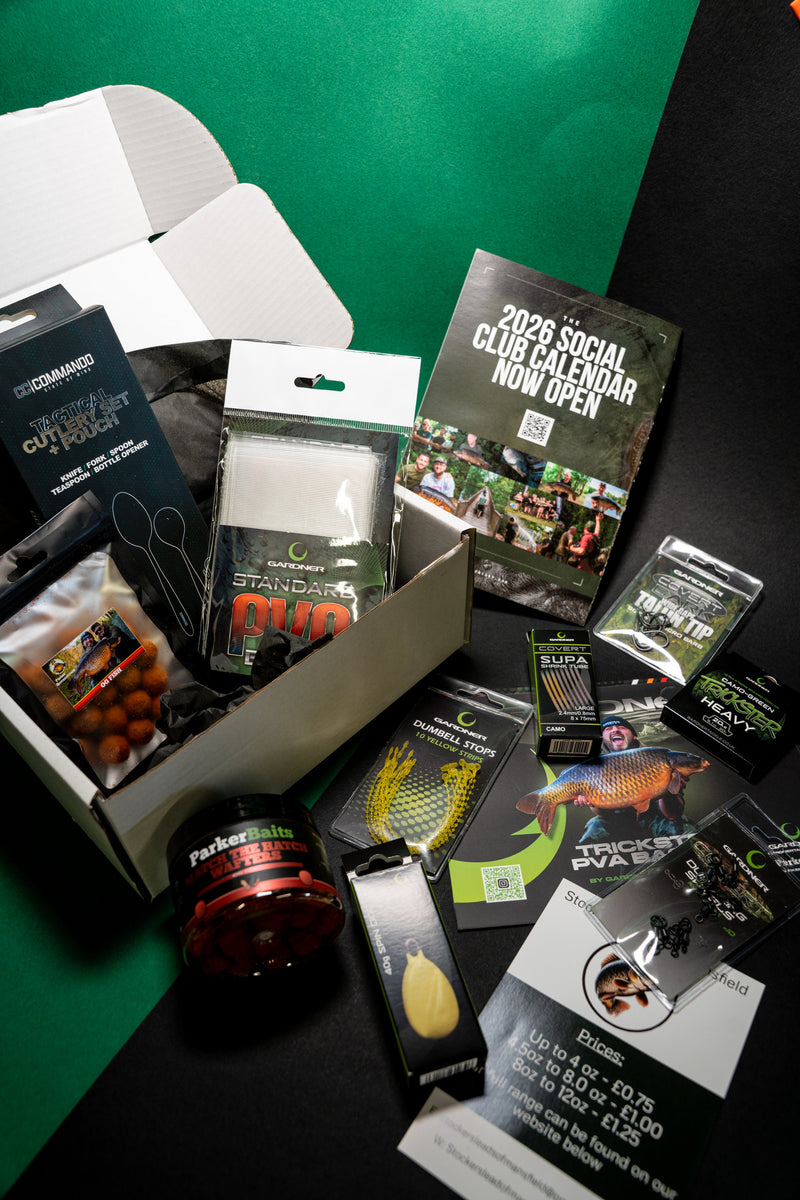 carp fishing monthly box Regular | 12 Month our most popular option Fish On Tackle Club